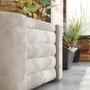 Atelier Del Sofa Banco Crema 105x42x42 cm Espuma Gris 28 DNS Espuma Blanca 14 DNS